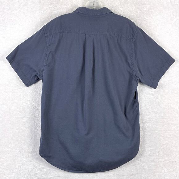 Buck Mason Shirt Mens L Draped Twill One Pocket Blue Preppy Classic Huckberry - Picture 3 of 8